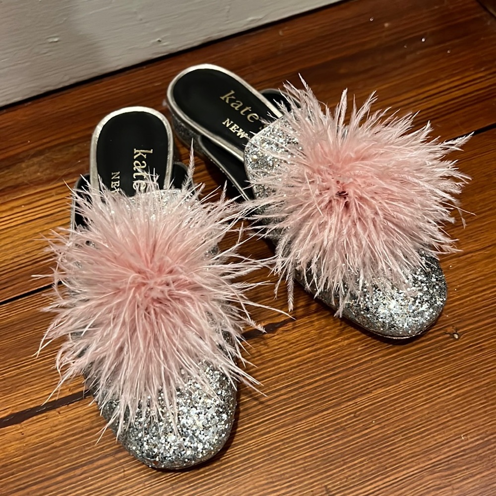 Kate Spade Marabou Mules